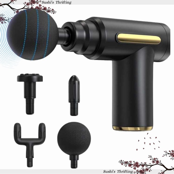 Muscle Relief Massage Gun – Portable, Rechargeable & 4 Attachments 💆‍♀️✨ - Picture 1 of 6